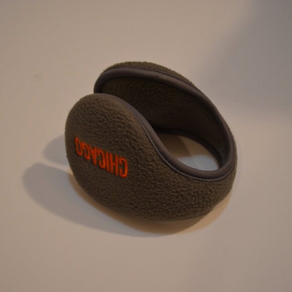 CHICAGO Ear Muffs (instead of Hat) Padded Fleece on Wire Length approx. 13.5' - Picture 5 of 6